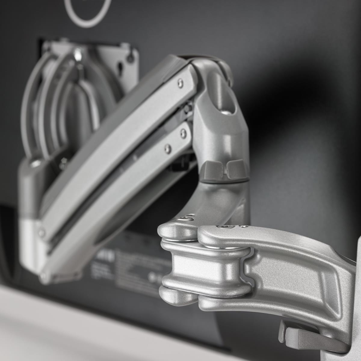 Kx Low-profile Quad Monitor Arms, Column Desk Mount, Black