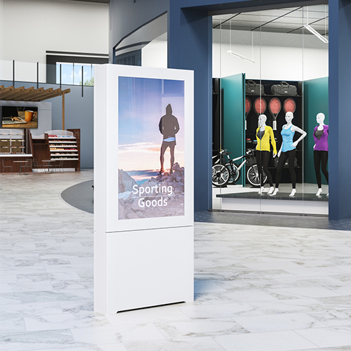 Impact Floor Standing Back-to-back Kiosk