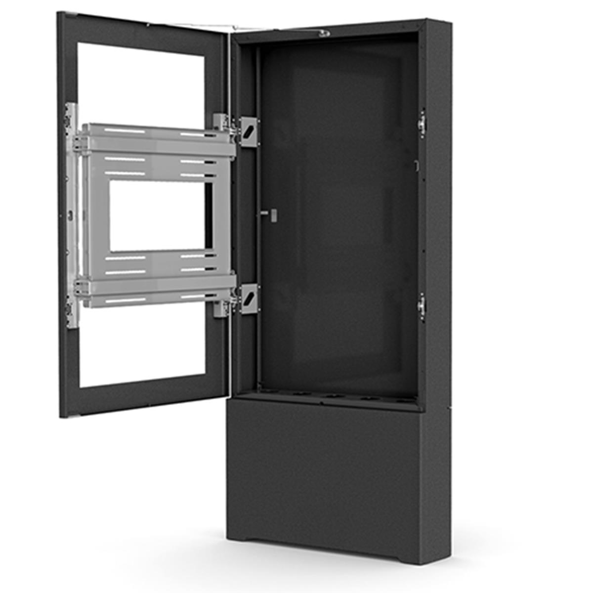 50 Portrait Floor Kiosk Black