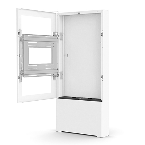 Portrait Floor Kiosk 55in White