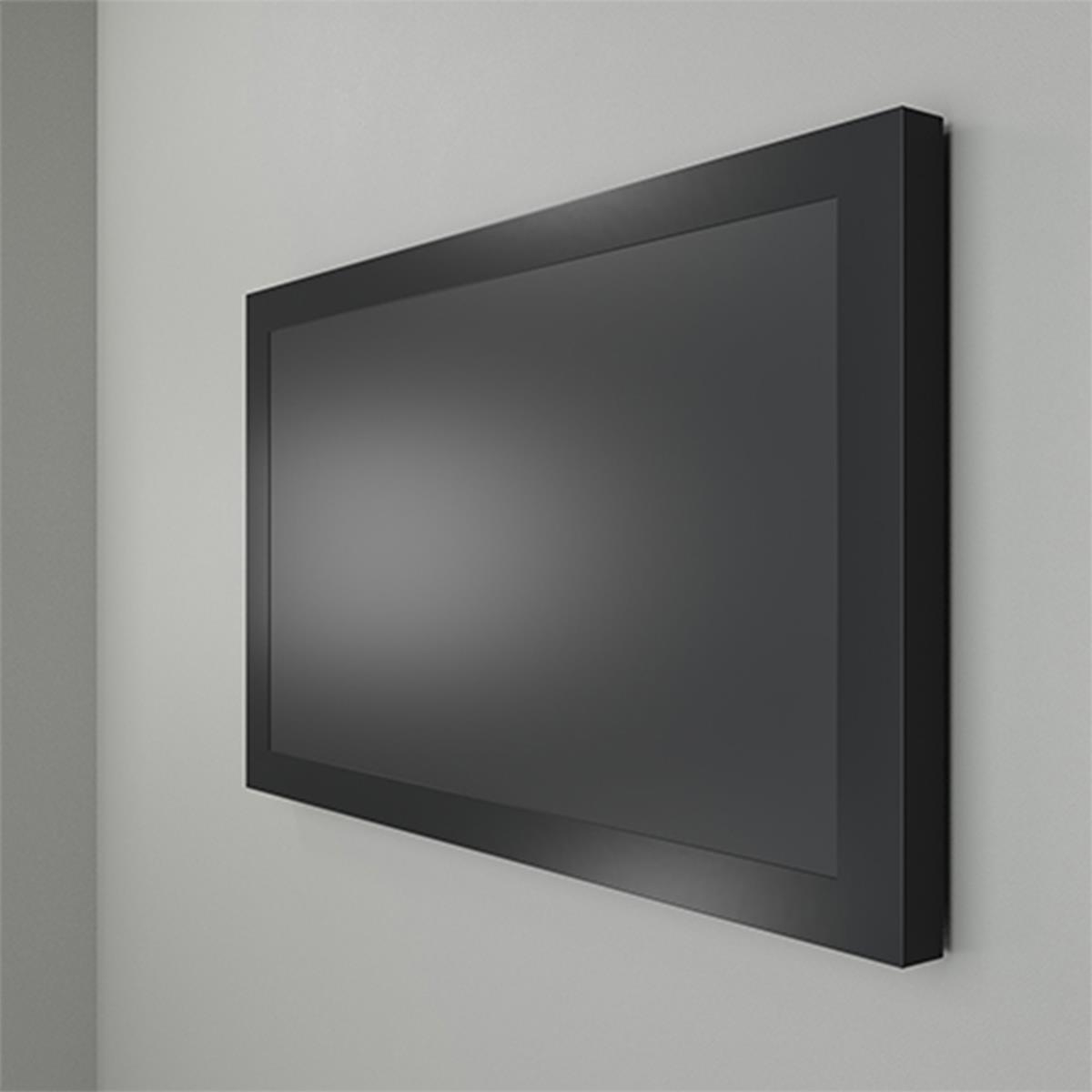 Landscape On-wall Kiosk Black 65in