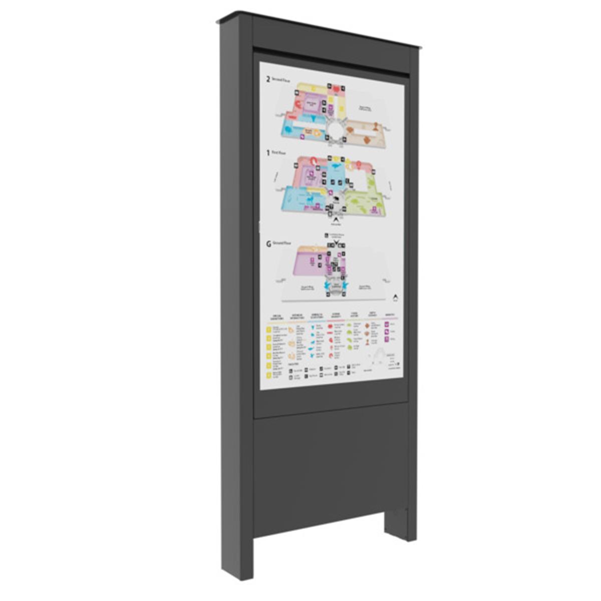 Outdoor Portrait Kiosk, Sam Oh55f Black (olf55bp-s)