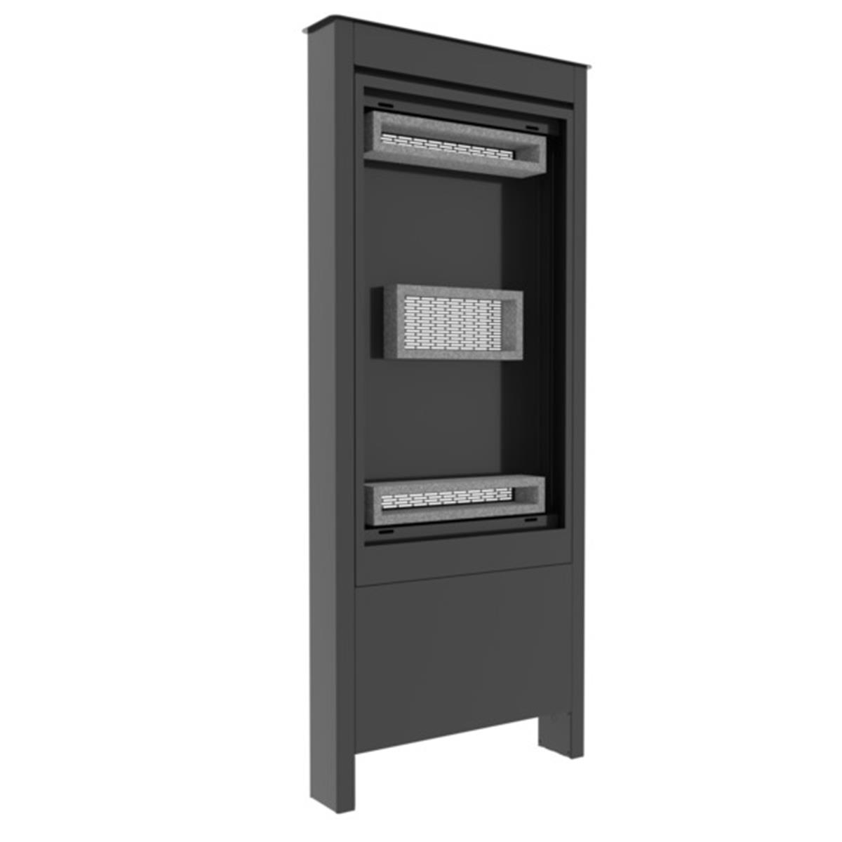 Outdoor Portrait Kiosk, Sam Oh55f Black (olf55bp-s)
