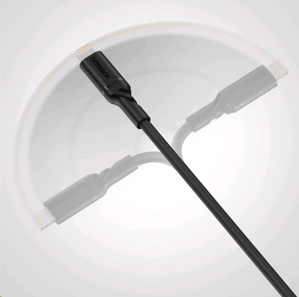 Cable USB-c Lightning 1m USBpd Black