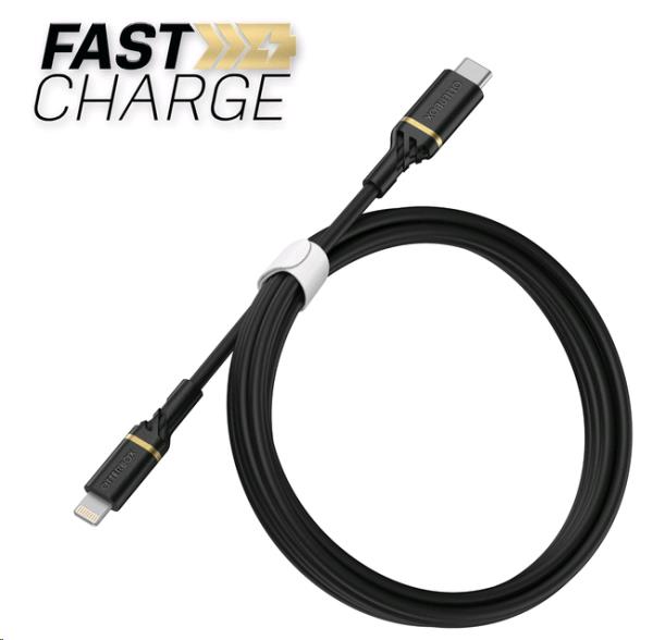 Cable USB-c Lightning 1m USBpd Black