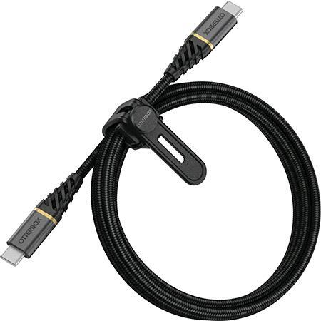 USB-C to USB-C Fast Charge Cable | Premium - Glamour (Black) - 1m