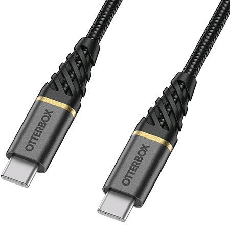 USB-C to USB-C Fast Charge Cable | Premium - Glamour (Black) - 2m