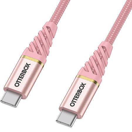 USB-C to USB-C Fast Charge Cable | Premium - Shimmer Rose (Pink) - 1m