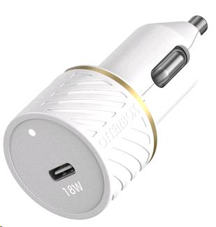 Car Charger Bundle USB-C 18w USB Pd + USB Clightning Cable 1M White