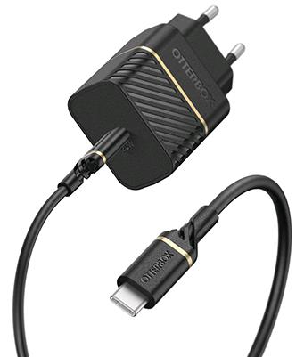 Wall Charger 20w 1x USB-c 20w USB-pd USB C-c Cable 1m Black Eu