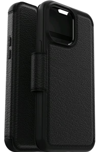 iPhone 14 Pro Max Case Strada Series Folio Case Black
