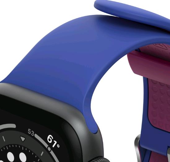 Watch Band for Apple Watch Series 7/6/SE/5/4 Small Blueberry Tarte - blue