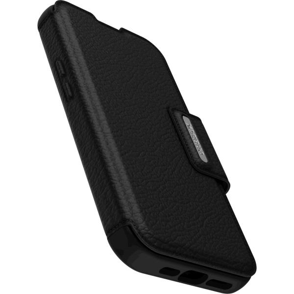 iPhone 14 Pro Case Strada Series Folio Case Black