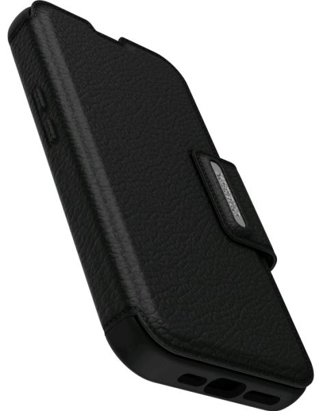 iPhone 14 Case Strada Series Folio Case Shadow (Black)