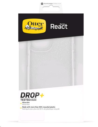 iPhone 15 React Series - Stardust (Clear Glitter)