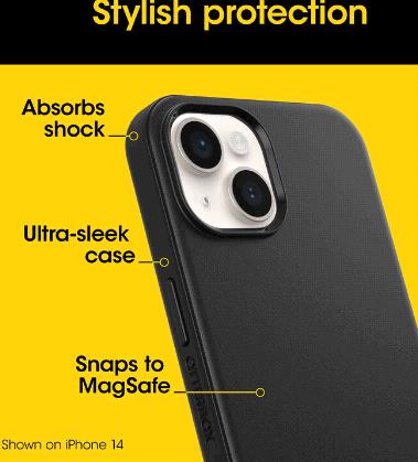iPhone 16e and iPhone 15/14/13 Case - Symmetry Series for MagSafe - Black