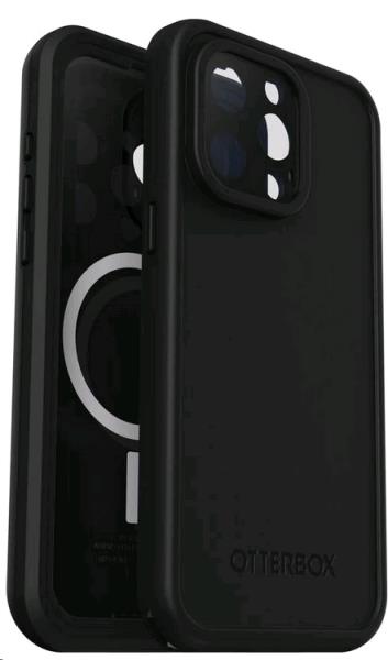 iPhone 15 Waterproof Case OtterBox Fre Series for MagSafe - Black