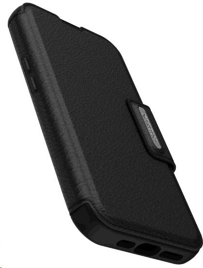 iPhone 15 Case Strada Series Folio MagSafe - Shadow (Black)
