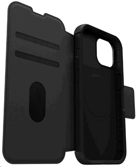 iPhone 15 Case Strada Series Folio MagSafe - Shadow (Black)