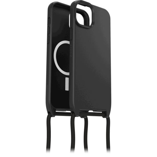 iPhone 15 Pro Case with Strap React Series Necklace MagSafe - Black