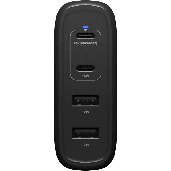 Standard Wall Charger 100w Gan 2x USB-c + 2x USB-a USB-pd Eu