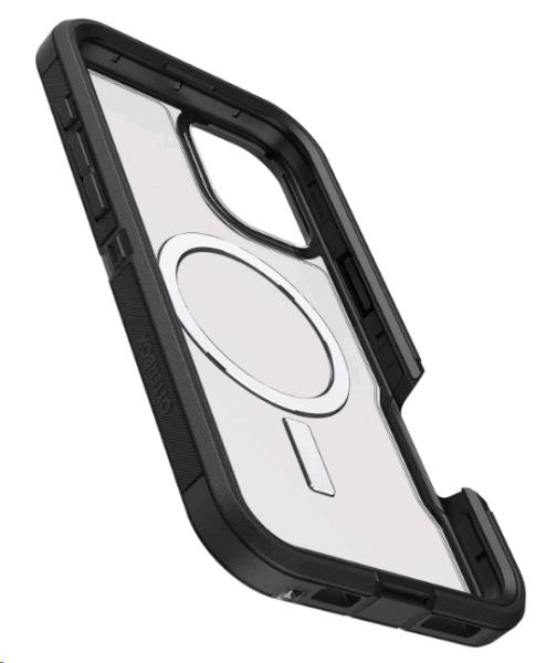 iPhone 16 Plus Case - Defender Series XT for MagSafe - Dark Side (Clear / Black)