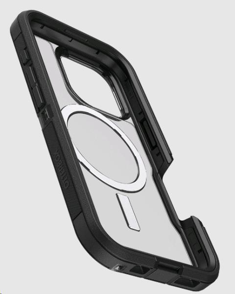 iPhone 16 Pro Case - Defender Series XT for MagSafe - Dark Side (Clear / Black)