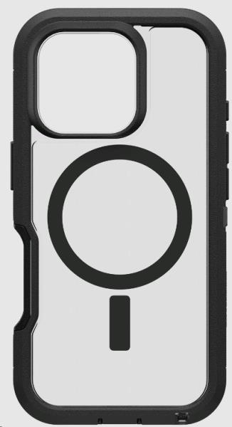 iPhone 16 Pro Case - Defender Series XT for MagSafe - Dark Side (Clear / Black)