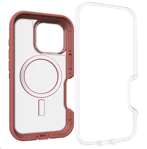 iPhone 16 Pro Case - Defender Series XT for MagSafe - Brick Red