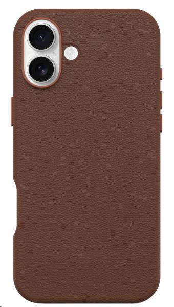iPhone 16 Plus Case - Symmetry Series Cactus Leather for MagSafe - Brown