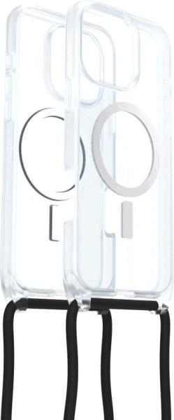 iPhone 16 Pro Max Case with Strap - React Series Necklace Magsafe - Clear