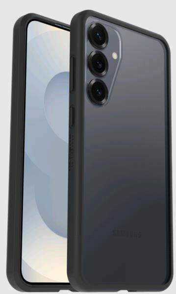 Galaxy S25+ Case - React Series - Black Crystal (Clear/Black)
