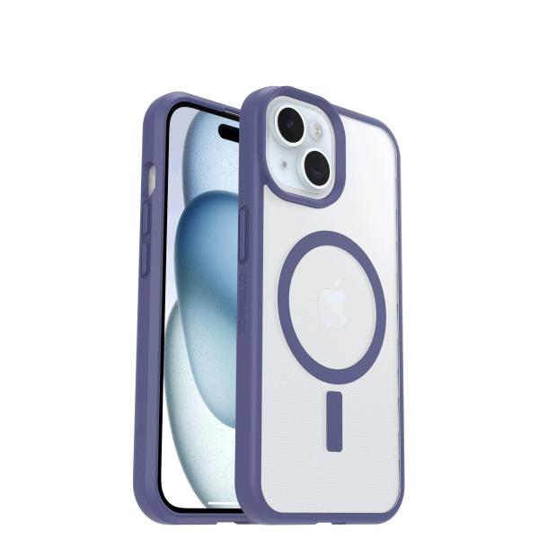 iPhone 15/14/13 - React MagSafe - clear / purple - ProPack