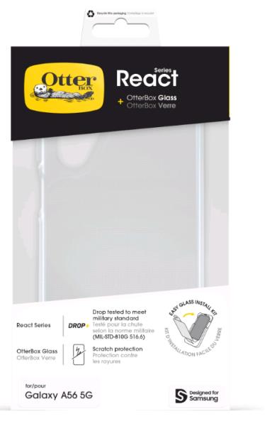 Galaxy A56 5G - React + Glass - Clear