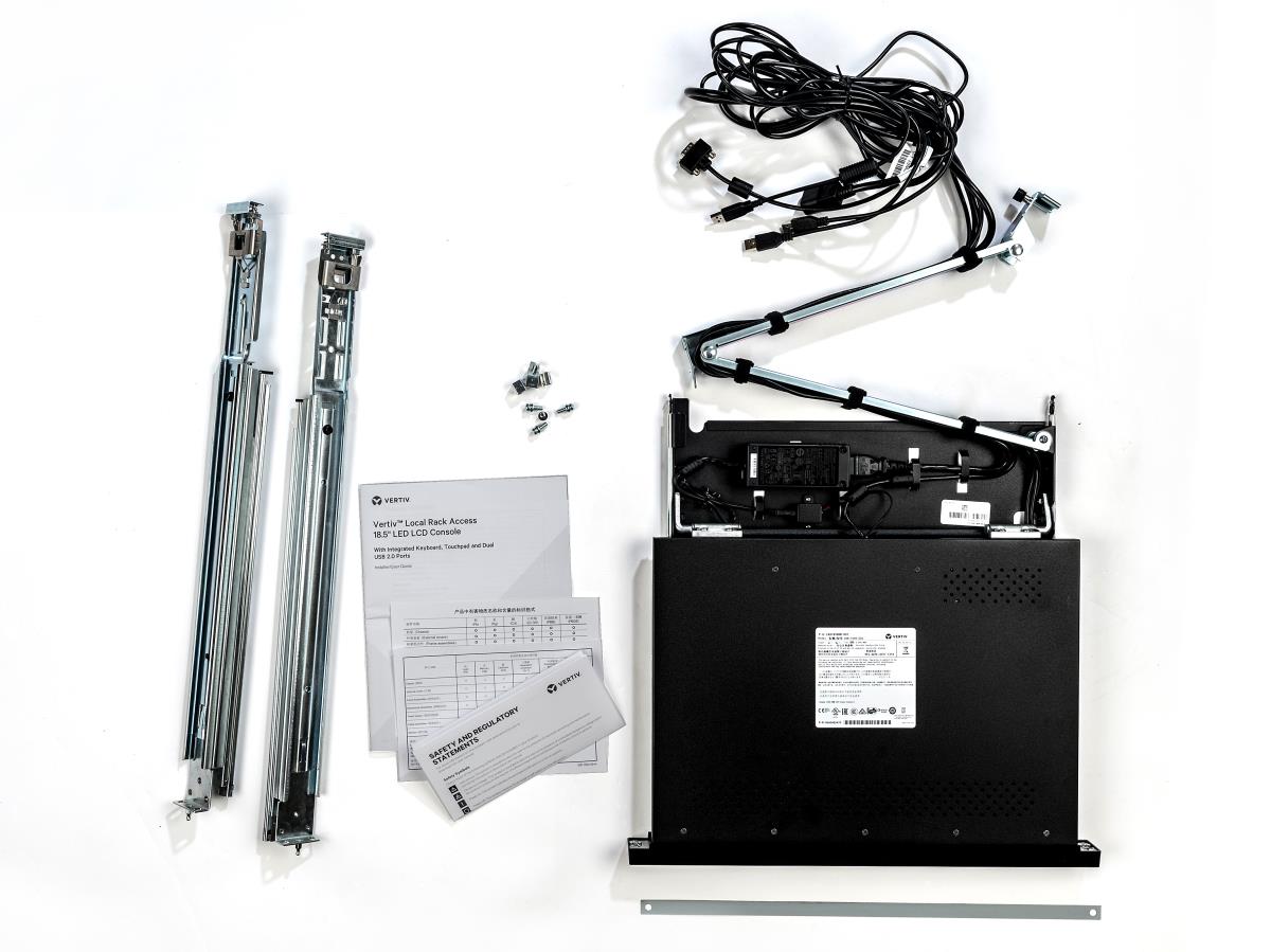 Local Rack Access (LRA) Console 18.5in LCD USB-KB 2USB PASS-US INTL ENG