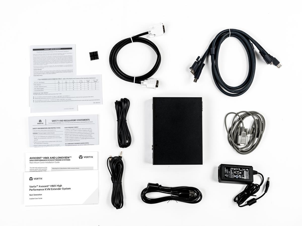 Avocent HMX 6200T / TX Dual DVI-D KVM Extr QSXGA/ USB/ Audio/ SFP