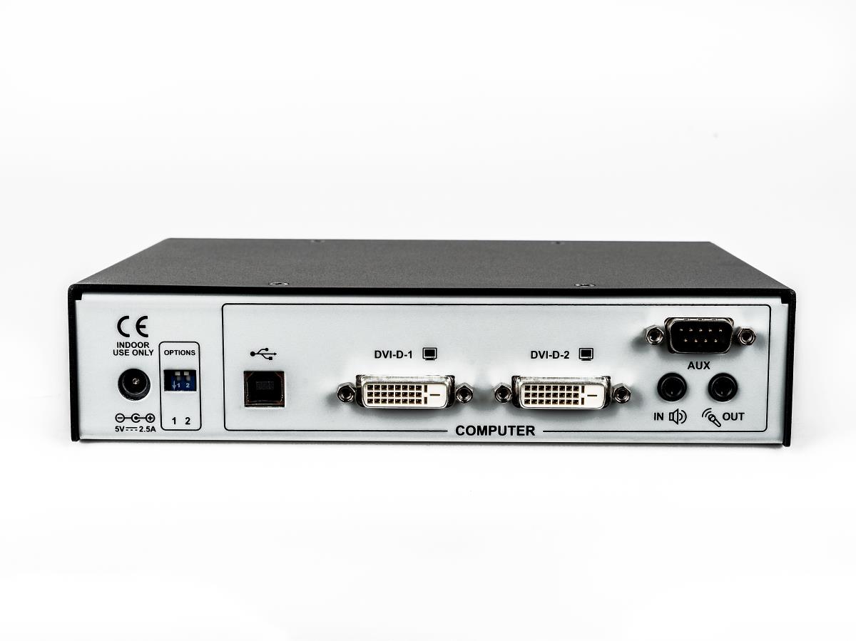 HMX 6210T-202 TX Dual DVI-D KVM Extr QSXGA/ USB/ Audio/ SFP/ VNC