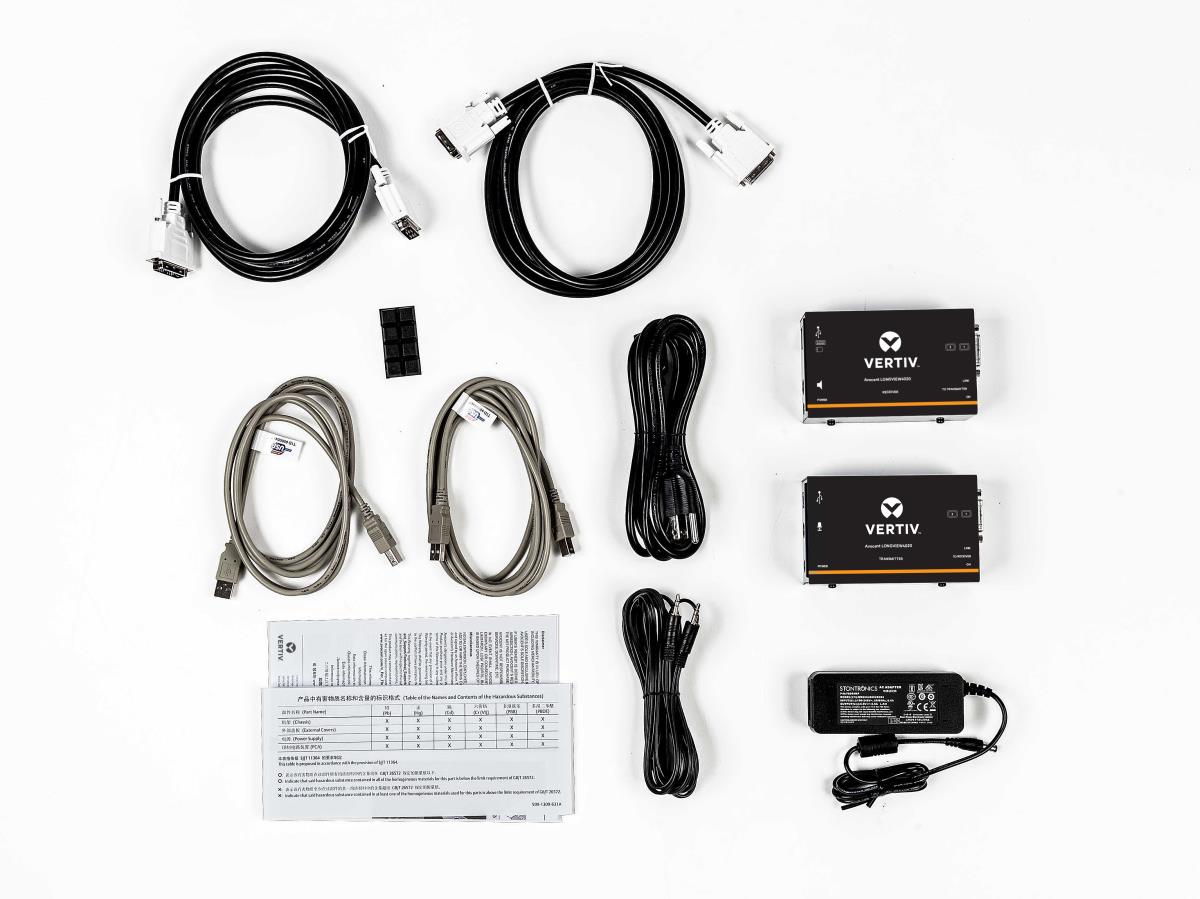 Avocent LV4020P-202/ LongView Daul DVI USB Audio CATX 50M