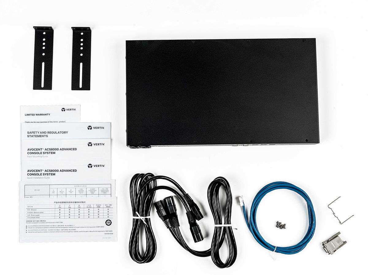 ACS8000 48-Port Console System with dual AC Power Supply and Analog Modem