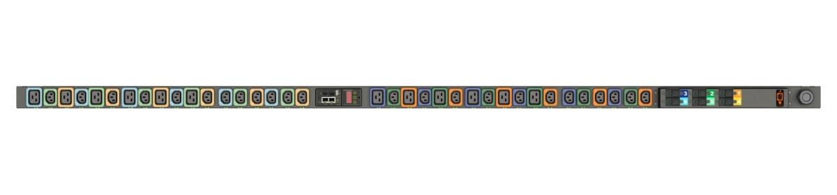 Geist MGU3EGW1-36PNB3-3PS56B2A10-S-A rPDU Switched 0U 32A 230/400V WYE / IEC C13/C19 Vertical 3m