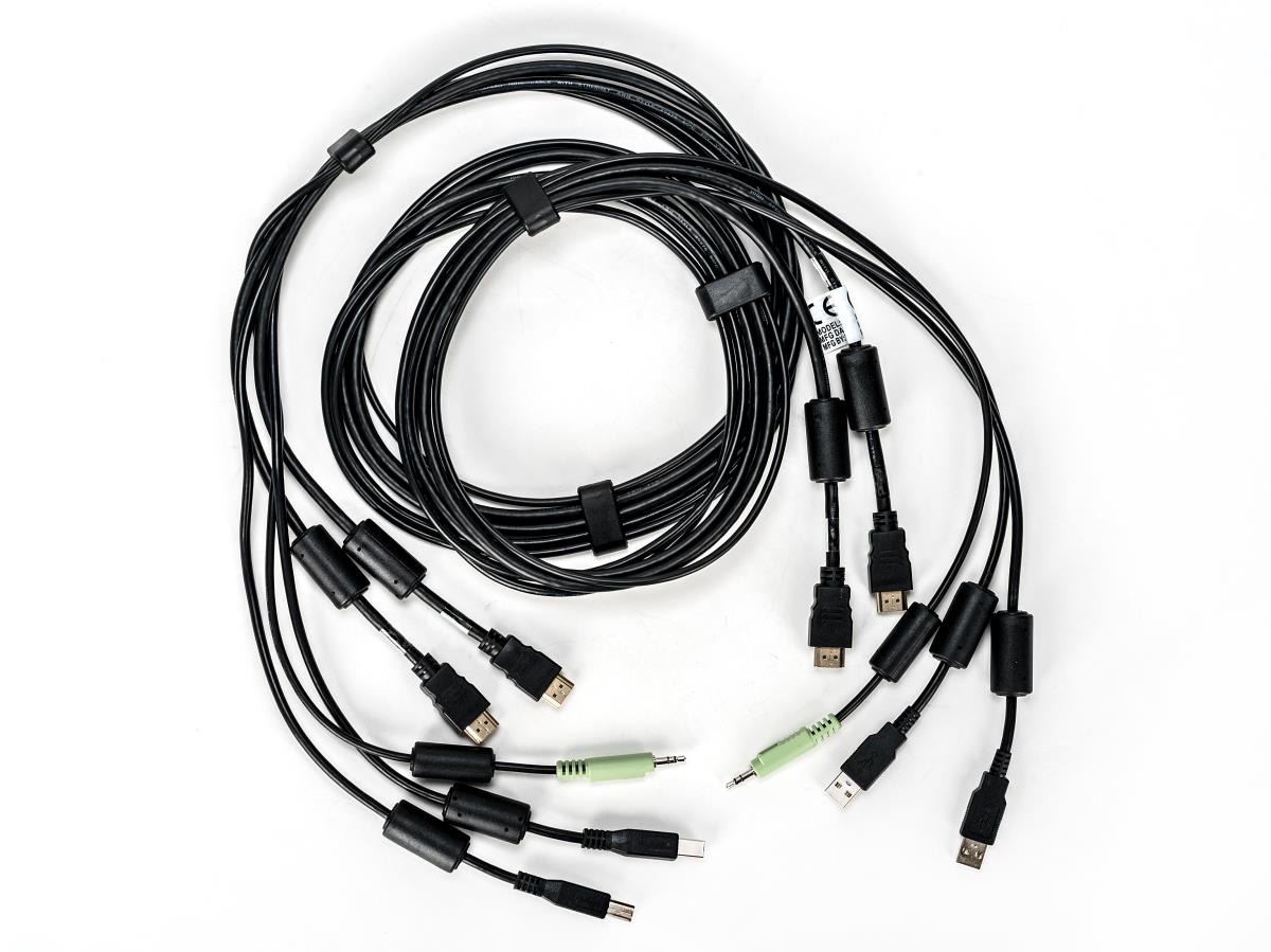 Avocent KVM Cable - USB Keyboard, Mouse & Dual Head HDMI Video Cable With Speakers & CAC 1.8m - SC945H