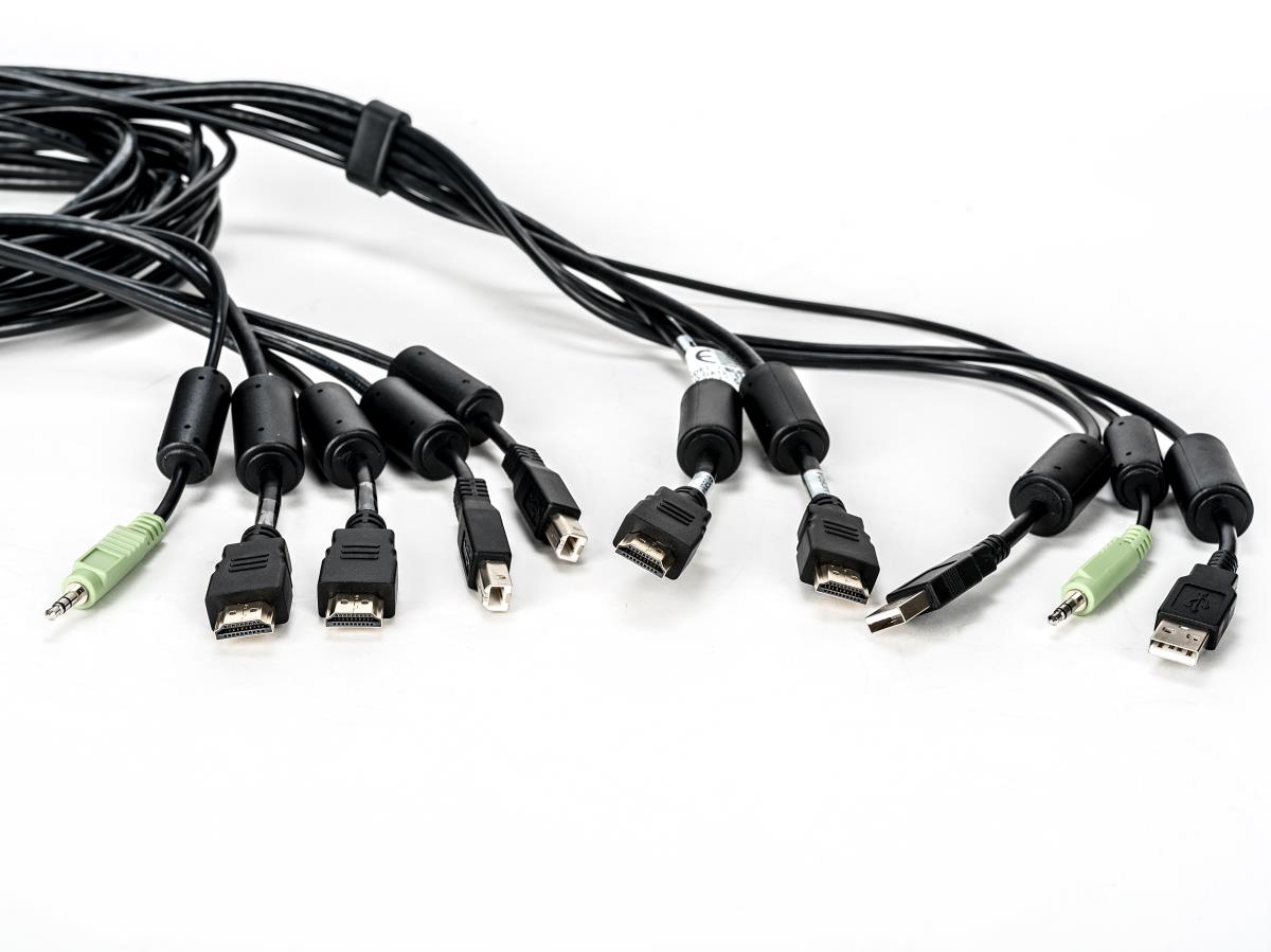 Avocent KVM Cable - USB Keyboard, Mouse & Dual Head HDMI Video Cable With Speakers & CAC 3m - SC945H