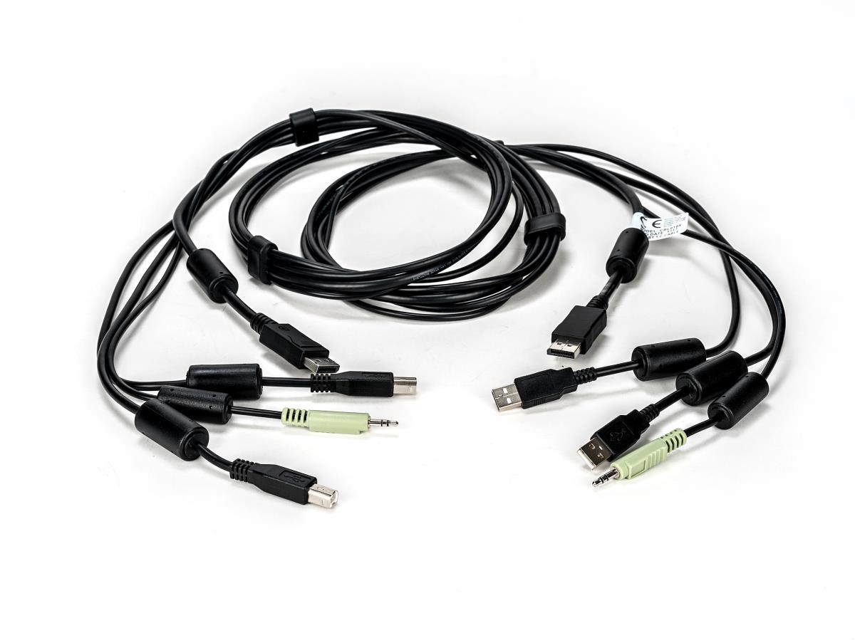 Avocent KVM Cable - USB Keyboard, Mouse & DisplayPort Video Cable With Speakers & CAC 1.8m - SC845D