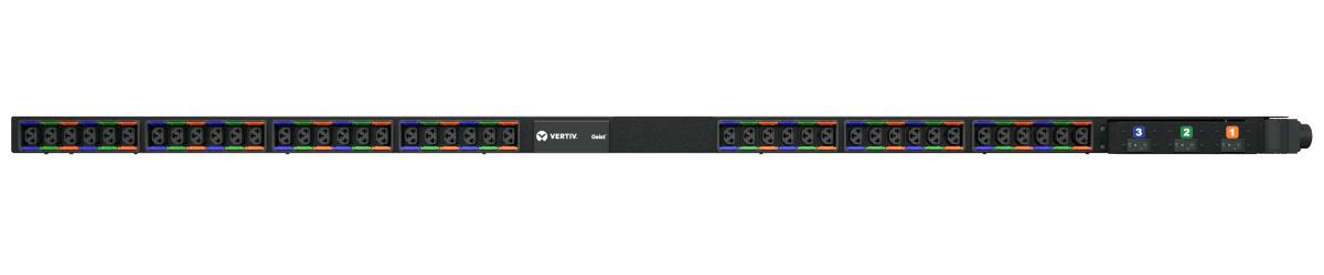 Geist Rack PDU Elementary 0U UPDU rating 3ph 16A 230/415V combi outputs (42)C13 or C19