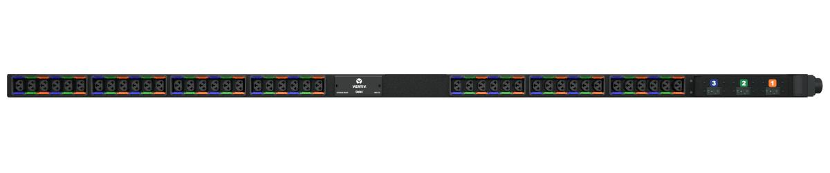 Geist Rack PDU Elementary 0U UPDU rating 3ph 16A 230/415V combi outputs (42)C13 or C19