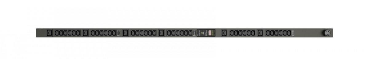 Geist Rack PDU Metered Upgradeable, 16A 230/400V WYE, 11.0kW, Vertical, (36) IEC C13, (6) IEC C19, 3m Power Cord with 3P+N+E (IP44), Black
