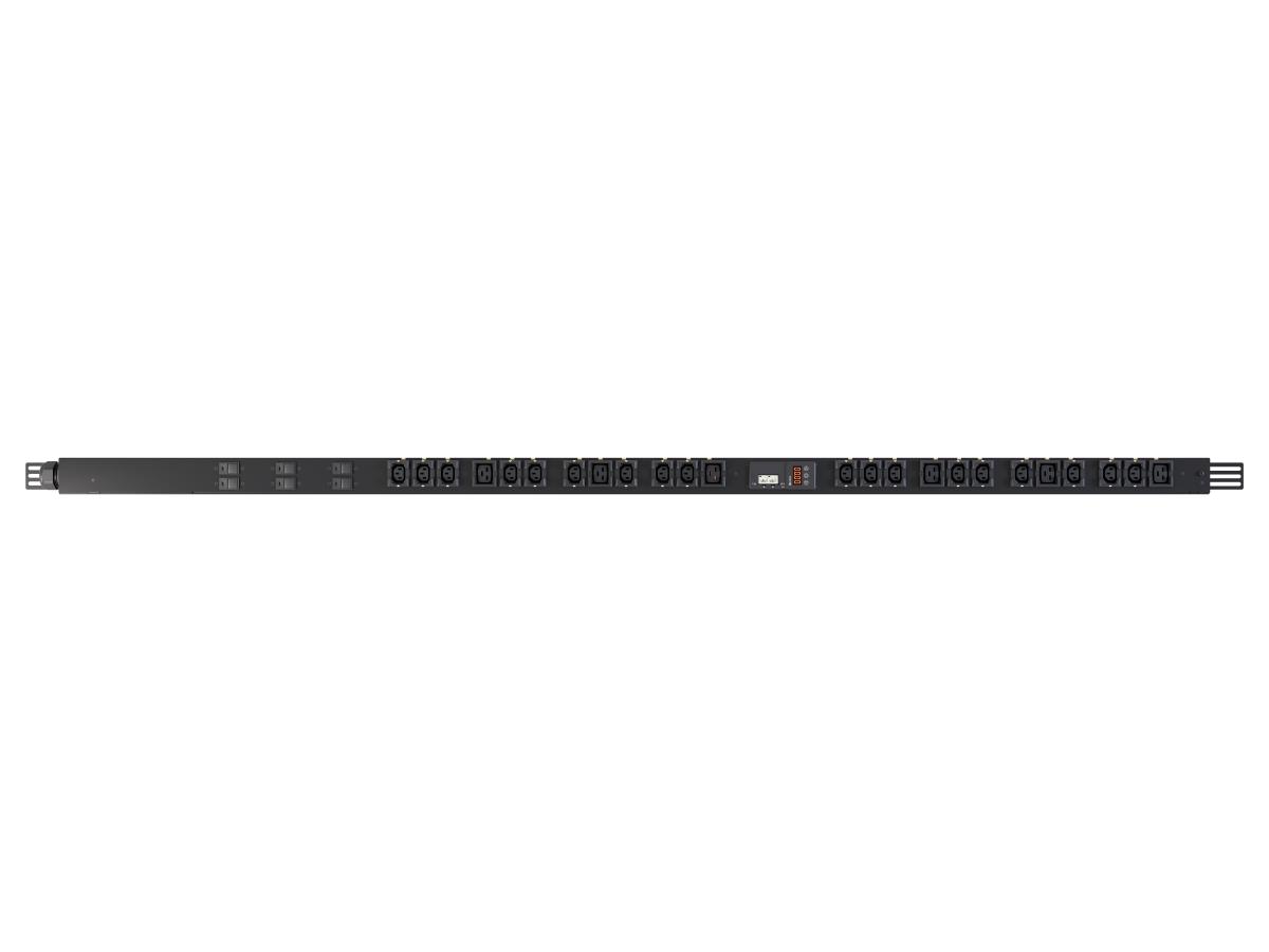 PowerGo Rack PDU Switched 0U32A220V/380VIEC60309 3m C1318 + C196 Breaker Black