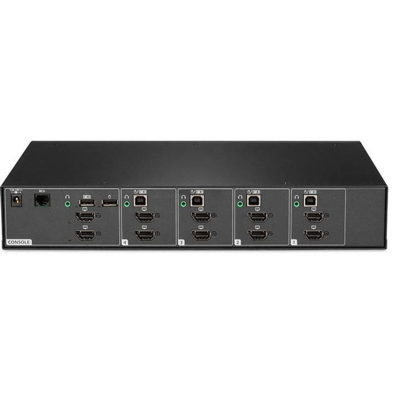 CYBEX SC Universal DP/H Secure KVM Switch 4-Port Dual Display with CAC PP4.0