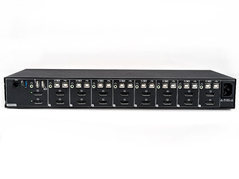CYBEX SC Universal DP/H Secure KVM Switch 8-Port Dual Display with CAC PP4.0