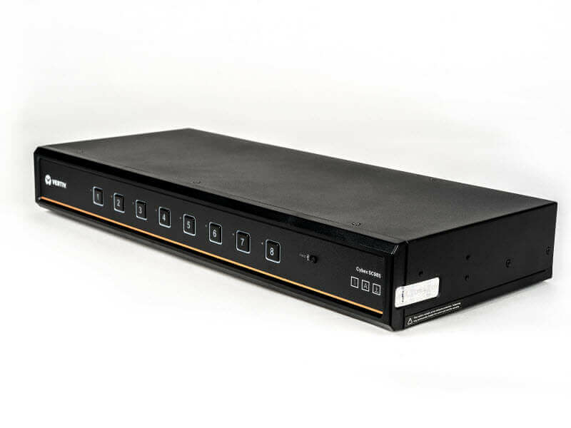 CYBEX SC Universal DP/H Secure KVM Switch 8-Port Dual Display with CAC PP4.0